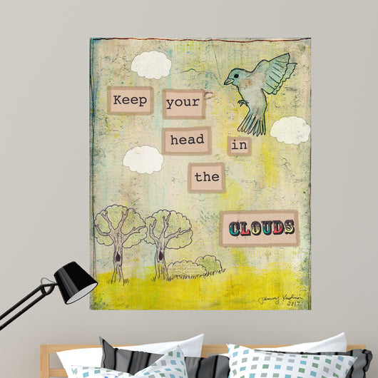 Keep Your Head Clouds Wall Decal