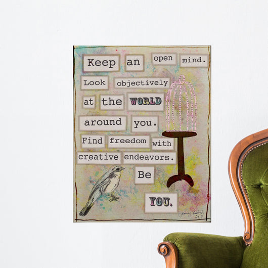 Keep Open Mind Wall Decal