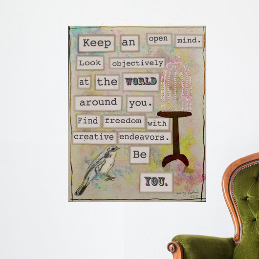 Keep Open Mind Wall Decal