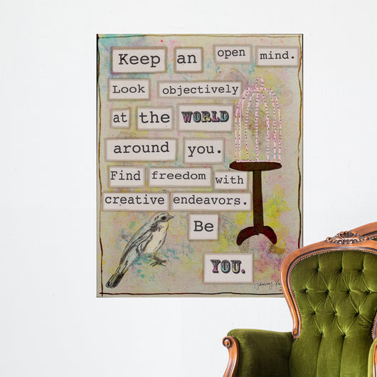 Keep Open Mind Wall Decal