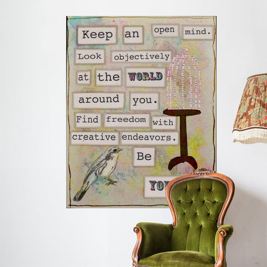 Keep Open Mind Wall Decal