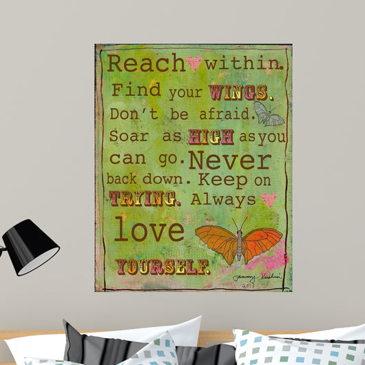 Reach within Wall Decal