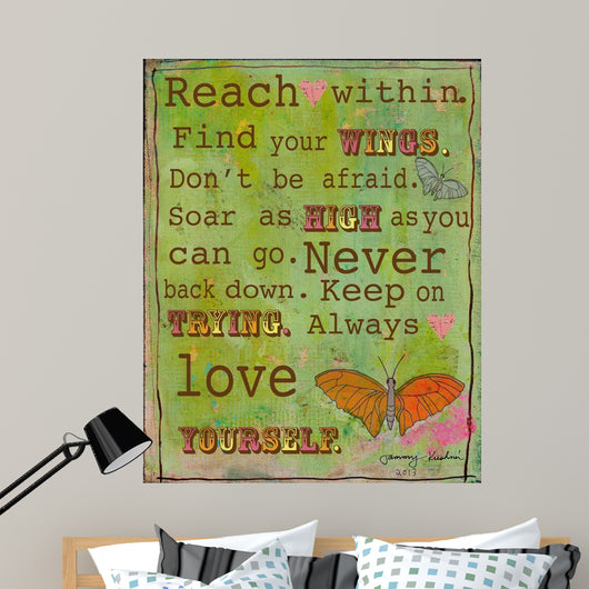 Reach within Wall Decal