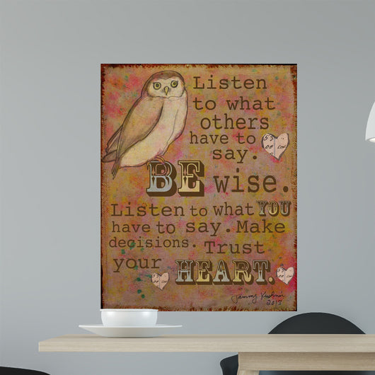 Be Wise Wall Decal