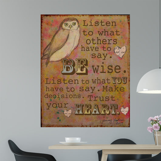Be Wise Wall Decal