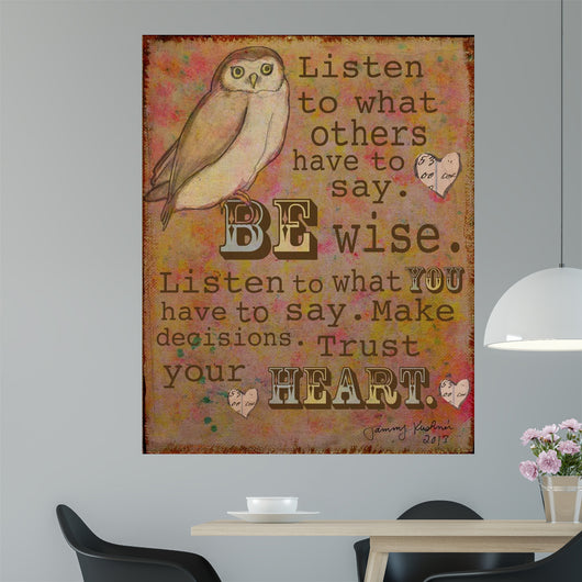 Be Wise Wall Decal