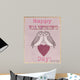 Valentine's Day Owls Wall Decal