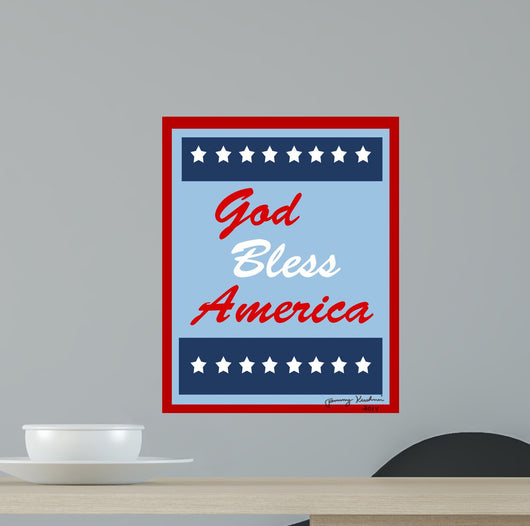 God Bless America Wall Decal