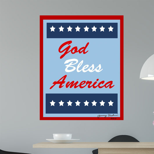 God Bless America Wall Decal