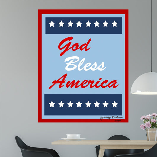God Bless America Wall Decal