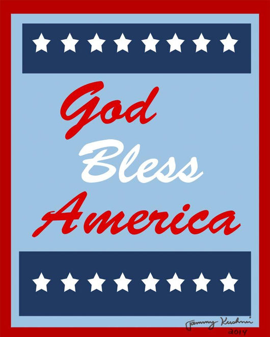 God Bless America Wall Decal