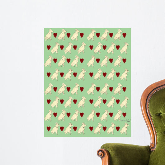 Dog Pattern 2 Wall Decal
