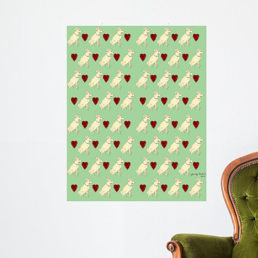 Dog Pattern 2 Wall Decal