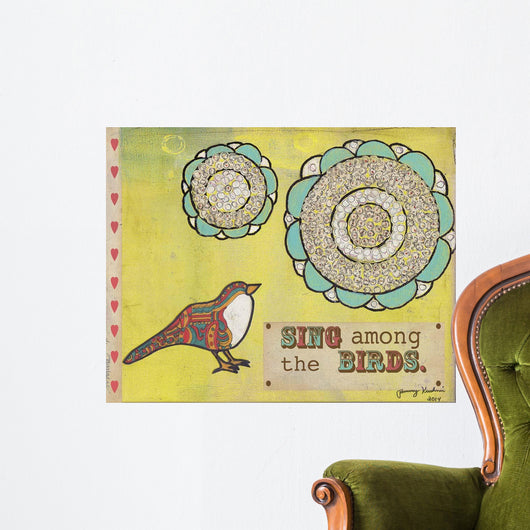 Sing among Birds Wall Decal