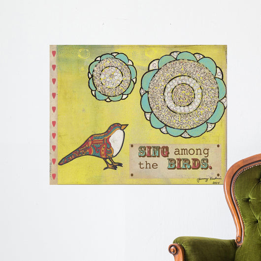 Sing among Birds Wall Decal