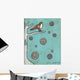 Peace Sign Bird Wall Decal