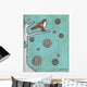 Peace Sign Bird Wall Decal