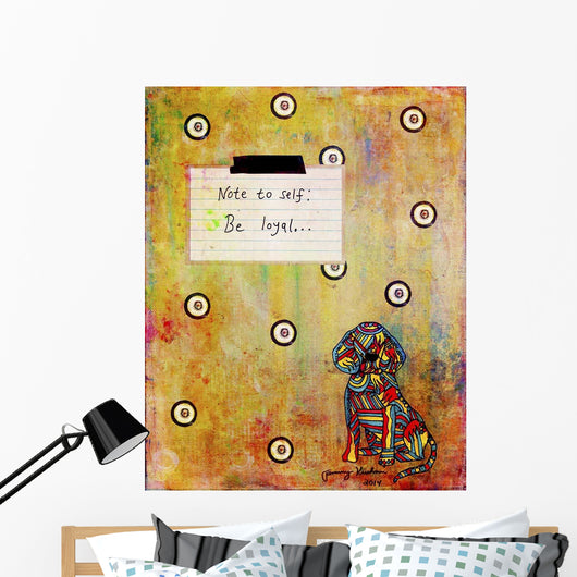 Note to Self Be Wall Decal Design 1