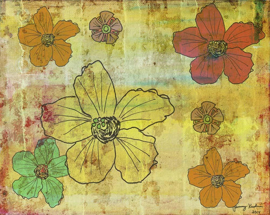 Flowers 1 Wall Decal
