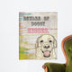 Beware Doggy Kisses Wall Decal