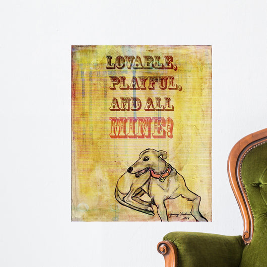 Playful Lovable Wall Decal