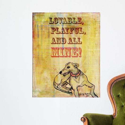 Playful Lovable Wall Decal