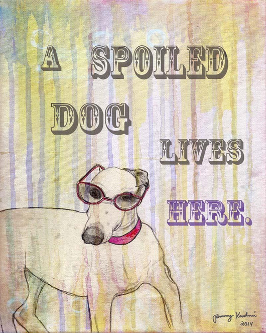 Spoiled Dog Wall Decal
