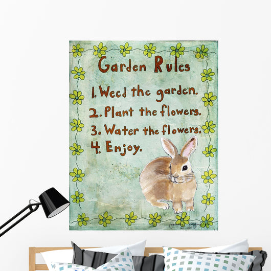 Garden Rules Wall Decal