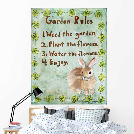 Garden Rules Wall Decal