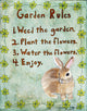Garden Rules Wall Decal