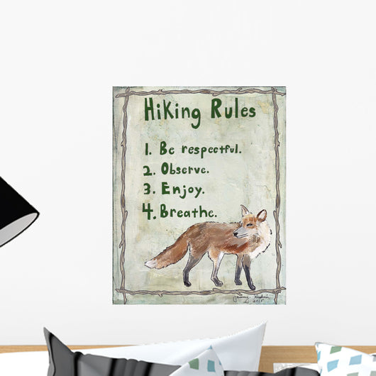 Hiking Rules Wall Decal