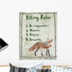 Hiking Rules Wall Decal