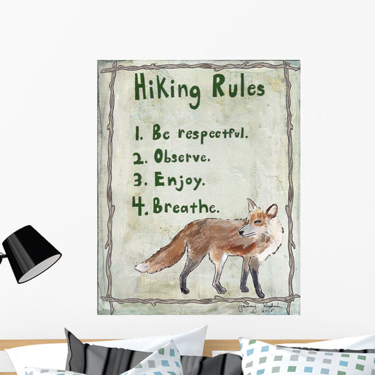Hiking Rules Wall Decal