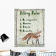 Hiking Rules Wall Decal