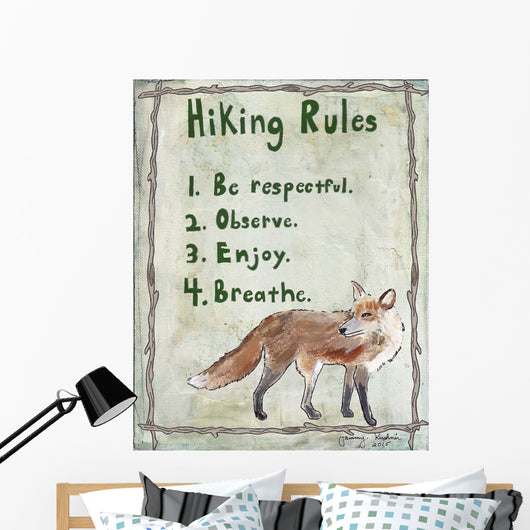 Hiking Rules Wall Decal