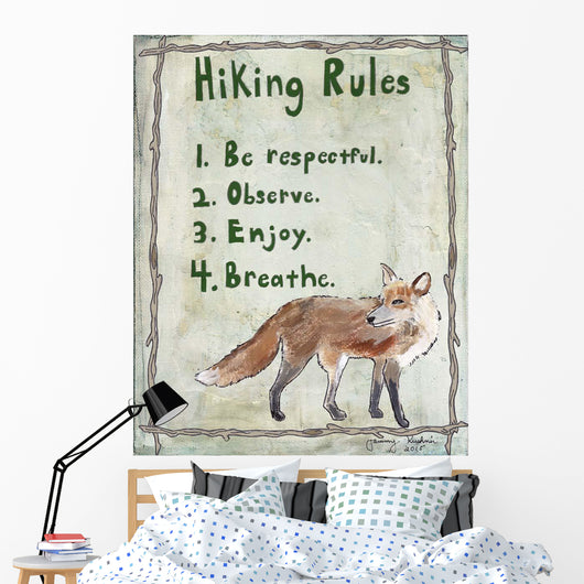 Hiking Rules Wall Decal