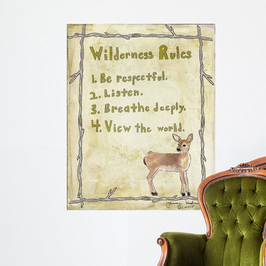 Wilderness Rules Wall Decal