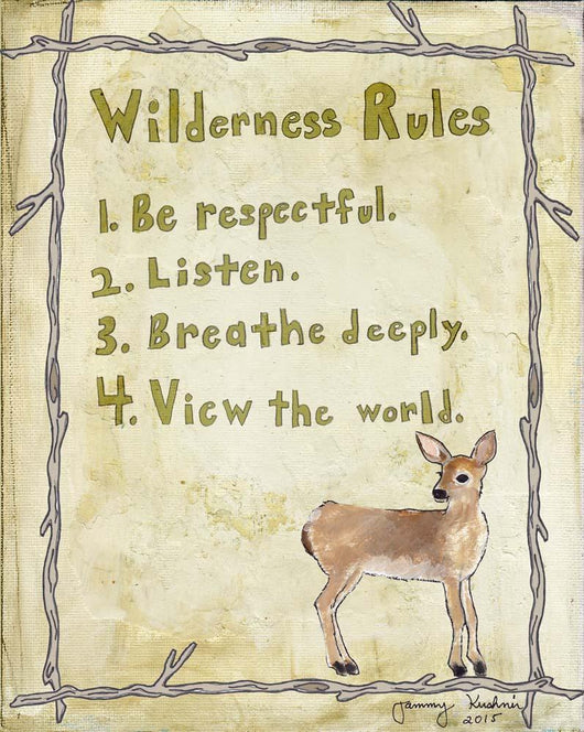 Wilderness Rules Wall Decal