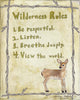 Wilderness Rules Wall Decal