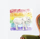 Rainbow Elephant Wall Decal