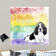 Rainbow Basset Hound Wall Decal