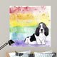 Rainbow Basset Hound Wall Decal