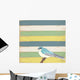 Little Blue Bird Wall Decal