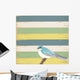 Little Blue Bird Wall Decal