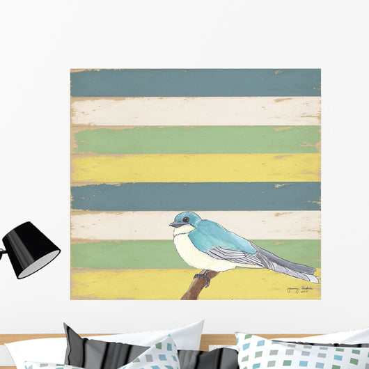 Little Blue Bird Wall Decal