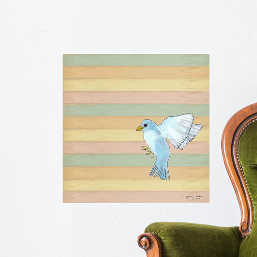 Flying Blue Bird Wall Decal