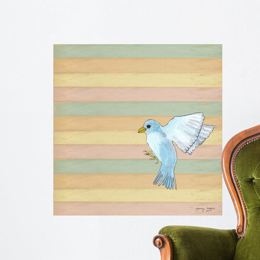 Flying Blue Bird Wall Decal