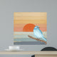 Blue Bird Water Wall Decal