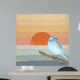 Blue Bird Water Wall Decal