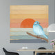 Blue Bird Water Wall Decal